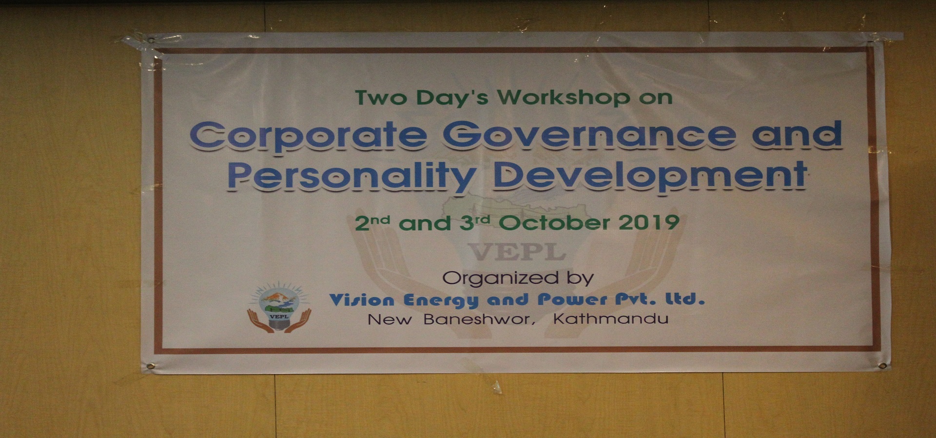Two Day’s Workshop on Corporate Governance and Personality Development